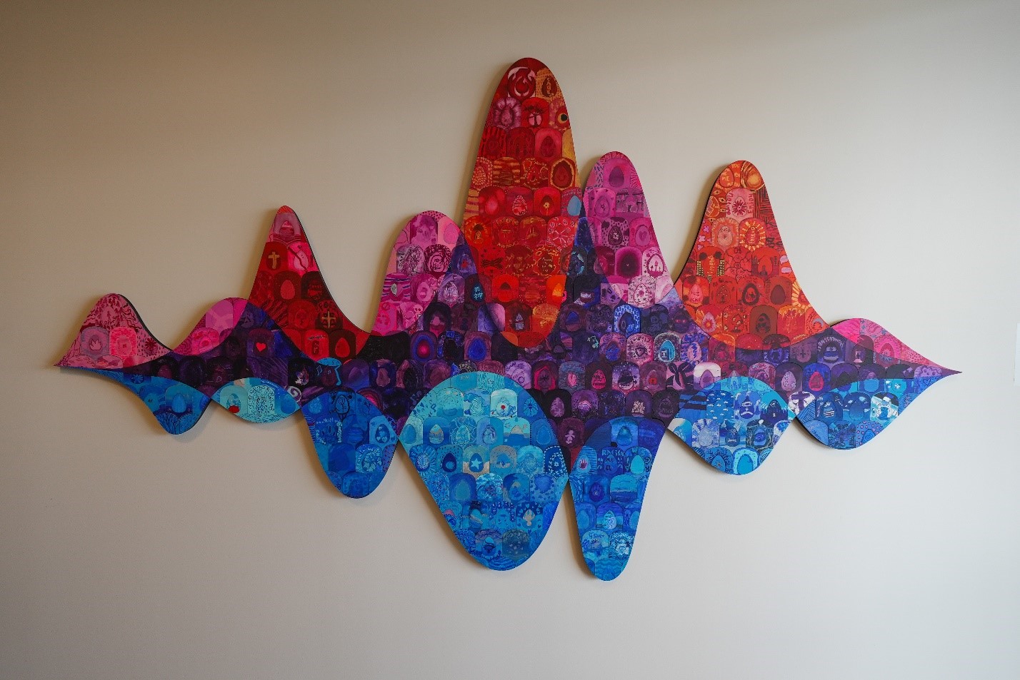 A “multi-vocal” artwork created by Adams County students and artist Mollie Hosmer-Dillard