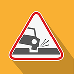 Cartoon of Road Issue Sign