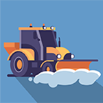 Cartoon of Snow Truck