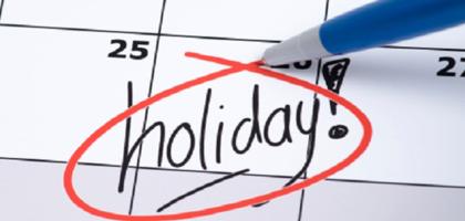 2024 Holiday Schedule
