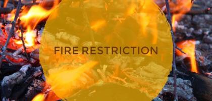 Fire restriction graphic
