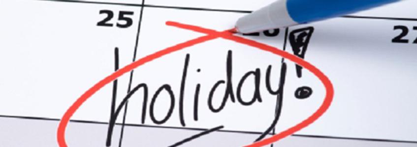 2024 Holiday Schedule