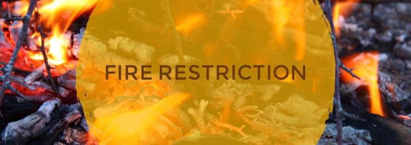 Fire restriction graphic