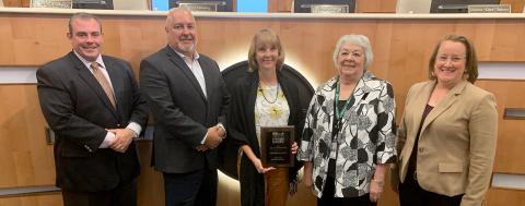 Board of County Commissioners accept NAHRO Award