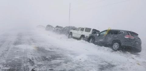 stranded vehicles near I-70