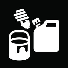hazards recycling icon